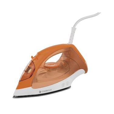 Imagem de Ferro de Passar 2 em 1 a Vapor e Seco Cadence IRO210 com Base Antiaderente e Spray de Água – Laranja