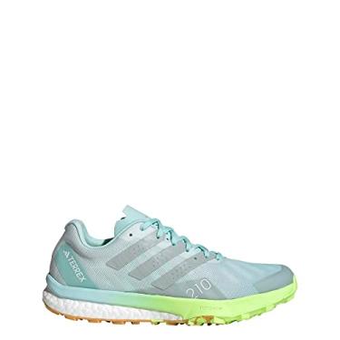 Imagem de adidas Tênis feminino Speed Ultra Trail Runners, Semiflash Aqua/Wonder Silver/Lucid, 36