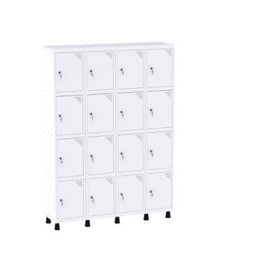 Imagem de Armário Guarda Volume Locker Roupeiro 16 Portas Aço Grf 504/16 - Pandi