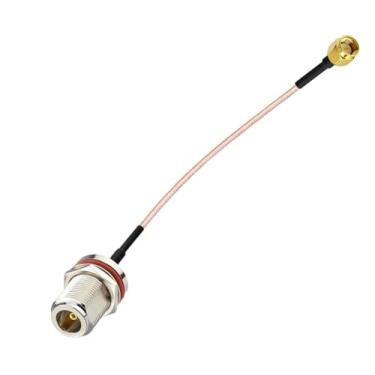Imagem de Cabo coaxial DHT Electronics RF coaxial conjunto SMA macho para N fêmea anteparo 15 cm