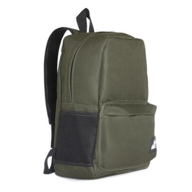 Imagem de Bolsa Reforçada  Mochila Escola de Lona Reforçada Verde Escuro - BAG B