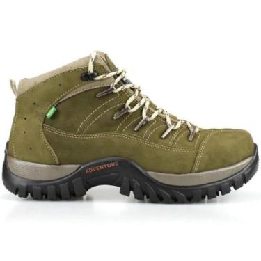 Imagem de Bota Masculina Linha Adventure em Couro Camurça Bell Boots, 39, Oliva