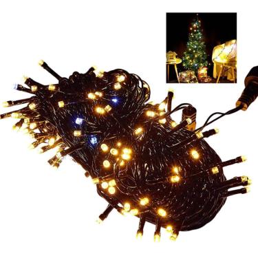 Imagem de Pisca Pisca 100 Leds Natal Natalino 10 Metros Enfeite Luminoso Arvore Janela Casa Decoraçao