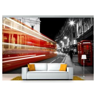 Imagem de Papel De Parede Cidade Londres Cabine Ônibus Ncd156 - Você Decora