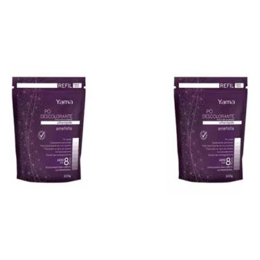 Imagem de Po descolorante yama 300gr refil ametista 08 tons incolor, 600GR