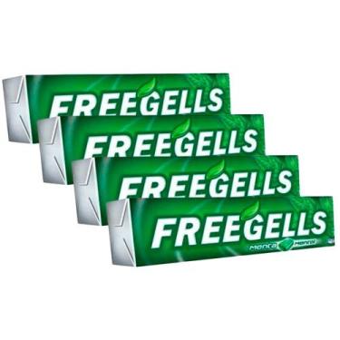 Imagem de Kit 4 Bala Freegells Sabor Menta Drops 27,9g
