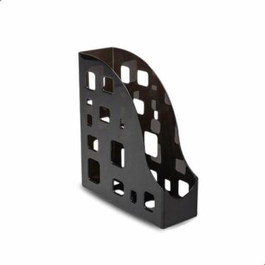 Imagem de Porta Revista Livro Organizador De Pasta Caderno Preto Dello