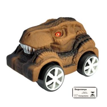 Imagem de Dino Car Mister Brinque Carrinho Dinossauro de Brinquedo Infantil Recr