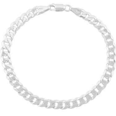 Imagem de Pulseira Italiana Masculina Grumet De Prata 925 - DR Joias