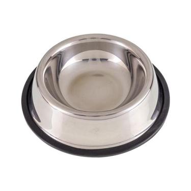 Imagem de Comedouro Para Cachorro Inox Antiderrapante 1l Ração Água - western