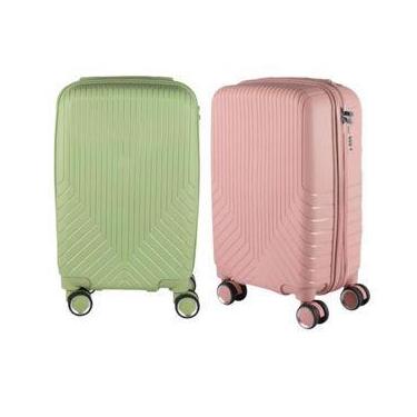 Imagem de Kit 2 Malas de Bordo 10kg Polipropileno Maldivas - Ultra leve, Verde, 