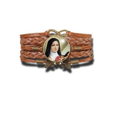 Imagem de Pulseira Feminina Santa Teresinha do Menino Jesus e da Santa Face Ajus