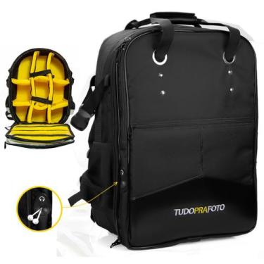 Imagem de Mochila Fotográfica Pantone High Tpfoto saída p/ fone Preta - TUDOPRAF