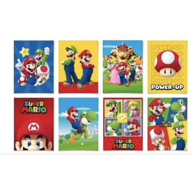 Imagem de Cartaz Quadrinhos Quadros Decorativos Festa Super Mario Bros 8 Uni Cro