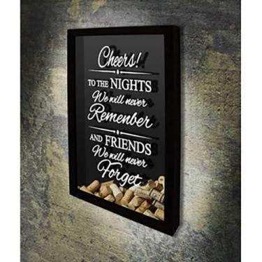 Imagem de Quadro Porta Rolhas All you need is Love 6 - Quadro Novo, 37x52, Preto