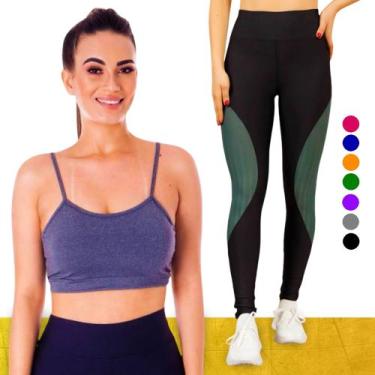 Imagem de KIT conjunto TOP ALÇA FINA bojo + CALÇA LEG LEGGING REDINHA Feminino A