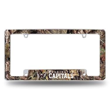 Imagem de Rico Industries NHL Washington Capitals Mossy Oak 30,48 cm x 15,24 cm Moldura de placa automotiva para carro/caminhão/SUV