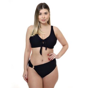 Imagem de Biquíni top texturizado calça com argola e bojo removivel - SummerColo