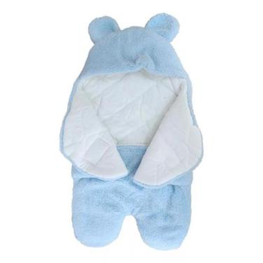Imagem de Baby Sac Saco de Dormir Hipoalérgico Bebê Menino Jolitex, Azul, Único