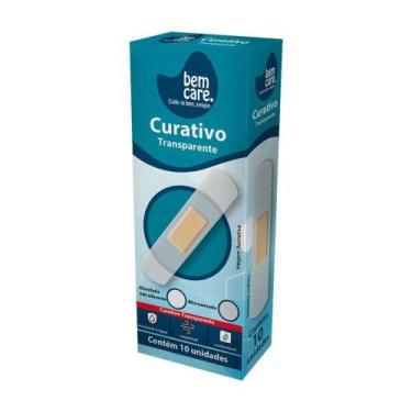 Imagem de Curativo Transparente Bem Care Com 10 Unidades - EXCLUSIVA
