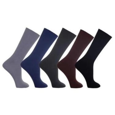 Imagem de Kit 12 pares Meia Social Fina Masculina Sapato - Lup