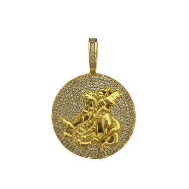 Imagem de Pingente são jorge g - banhado a ouro 18k - ToJoia18k