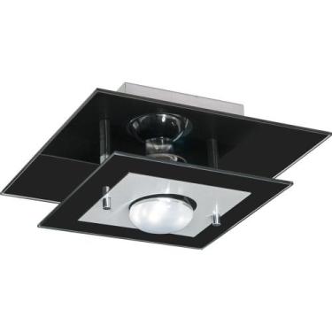 Imagem de Lustre Plafon com 02 Vidros para 01 lâmpada - Ideal para Sala, Cozinha