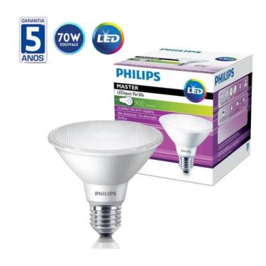 Imagem de Kit 6 Lampadas Led Par30 9,5W 900Lm Bivolt Philips, 110V/220V (Bivolt)