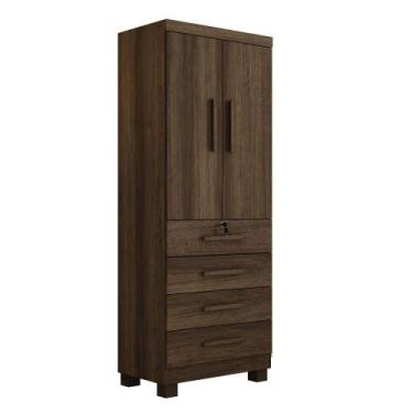 Imagem de Roupeiro Conjugado 2 Portas 4 Gavetas New Maia Benetil - Benetil Móvei