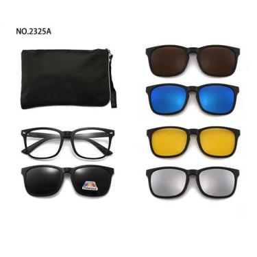 Imagem de Óculos de Grau e Sol  Mod 2325A Polarizado Lente Clip On 6x1 - Vinkin