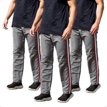 Imagem de Kit 3 Calças Tactel Masculina Treino com Bolso Traseiro 273 - BEN20, P