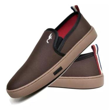 Imagem de Tênis Sapatenis Masculino Casual Slip On Iate - Polo BLu, Café, 42