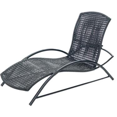 Imagem de Espreguiçadeira Eiffel Fibra Sintetica Preta - DESS Art Mobilia, Preto