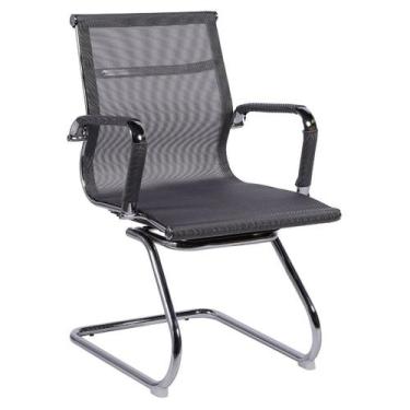 Imagem de Cadeira De Escritório Eames Esteirinha Tela Mesh Fixa - Tatu Bola Móve