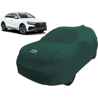 Imagem de Capa De Tecido Com Logo Audi Q8 Automotiva Para Carro - Mz, Verde