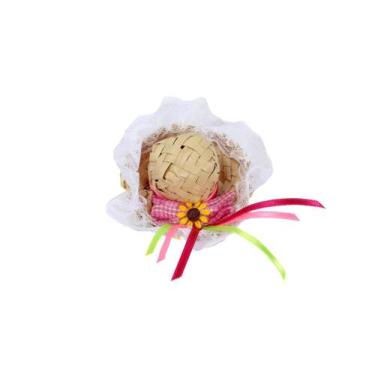 Imagem de Chapéu de Palha para Cachorro e Gato Pet - Bichinho Chic, Menina