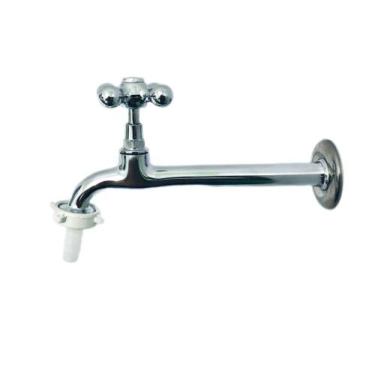Imagem de Torneira pia longa cozinha parede c-35 18 cm metal c/ bico união - Sen