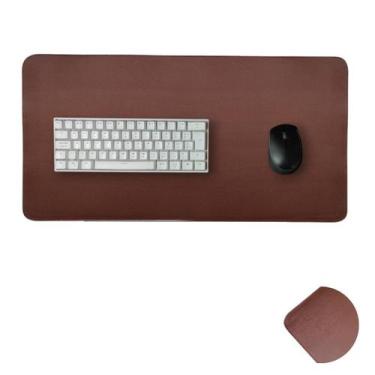 Imagem de Mousepad Caramelo 90x40 Liso Gamer Grande Base Resistente Antiderrapan