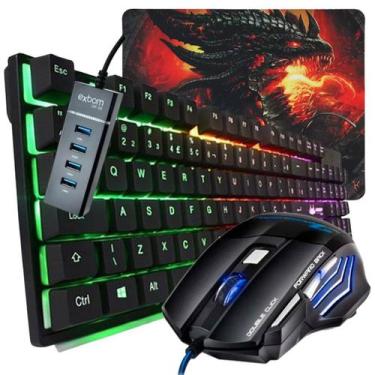 Imagem de Kit Gamer Mobilador Teclado Mouse P/ Celular Free Fire 3.0 - KNUP