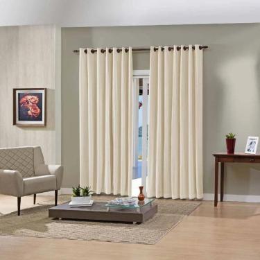 Imagem de Cortina Blackout Corta Luz Pvc 200Mx160 Bella Janela - Areia