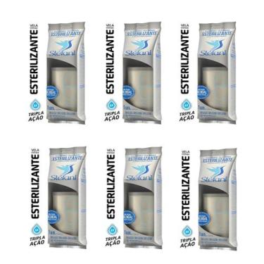 Imagem de Kit 6 Velas Filtro Barro Esterilizante Tripla Ação Stéfani São João - 