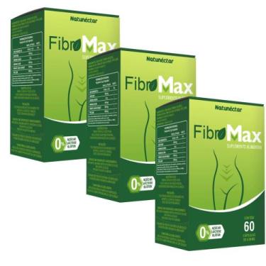 Imagem de Combo 180 Caps Fibromax Regulador Intestinal Natural Psyllium  Natunéc