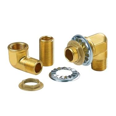 Imagem de Krowne Kit de montagem de torneira Royal Series 21-190L para cozinha comercial | para torneiras de montagem na parede e unidades de pré-enxágue | Design de fácil instalação | Espaço Backsplash de 5 cm