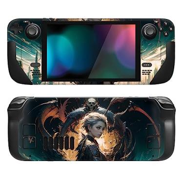 Imagem de PlayVital Conjunto completo de decalque de película protetora para LCD Steam Deck, adesivos personalizados capa de vinil para Steam Deck OLED - Dragon Vision