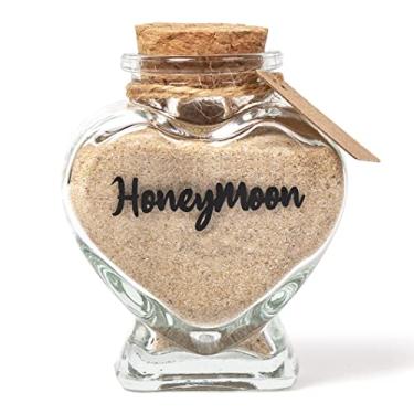 Imagem de TUNGURIS Pote de Lembrança de Areia para Lua de Mel, Presente de Chá de Panela, Presente de Casamento, Presente de Noivado, Presente de Lua de Mel, Presente de Viagem para Casais, (1,4 Onças, 5. Pote
