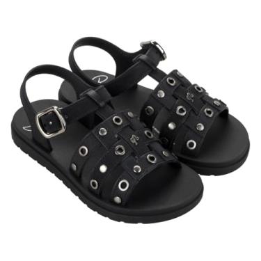 Imagem de Sandália Infantil Menina Barbie Silver Grendene Kids Rosa Ou Preta e Prata (Preto, BR, Criança de 9 a 12 anos, Numérico, 31)