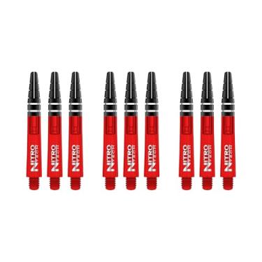 Imagem de Red Dragon Eixos curtos Nitrotech – Vermelho – 3 conjuntos por pacote (9 eixos no total) e cartão de finalização do Dragão Vermelho