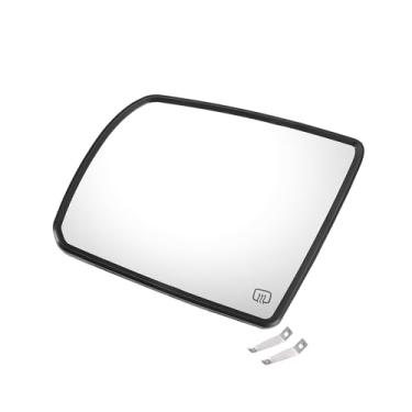 Imagem de Motoforti Substituição de vidro retrovisor do lado esquerdo do motorista com placa de suporte vidro branco aquecido para Toyota Sequoia 08-17 para Toyota Tundra 2007-2020 sem modelo de lâmpada de