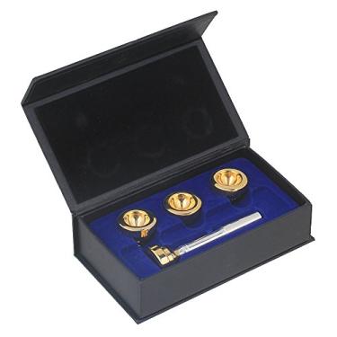 Imagem de Yibuy Bocal de trompete prateado e 4 tamanhos conversíveis 7c 5c 3c 1,5c cabeças de trompete