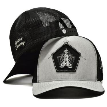 Imagem de Boné Trucker Telinha Nossa Senhora Atrevidu's Country, Cinza, Preto, Ú